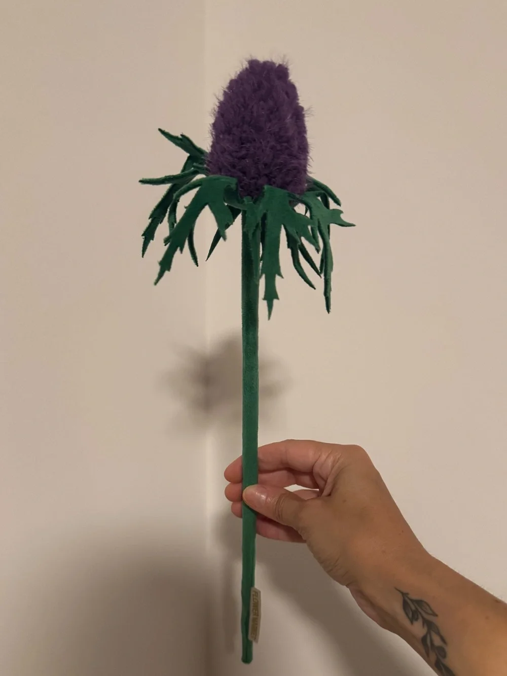 CJ Hendry Flower Market (Rockefeller Center 2025) purple thistle plush flower